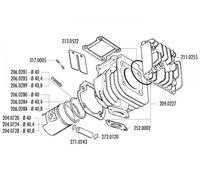 Anello pistone Polini per Minarelli 40,8x1,26mm
