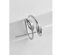 Anello Piuma Argento Massiccio 925 Millesimi Taglie 50-52-54-56-58-60