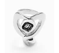 Anello placcato argento Sterling con cuore grande
