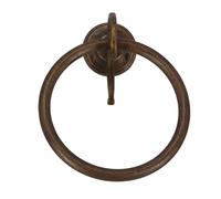 Anello porta asciugamani linea onda arredo bagno bidet salviette ottone antico