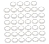 Anello Portalampada E27 a Vite Sostituibile 40 Pezzi Bianco | Plastica, per Portalampade Domestici, Resistenza alle Alte Temperature e Forte Isolamento