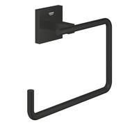 Anello portasciugamani GROHE Start Cube QuickFix - (metallo, fissaggio nascosto, viti e tasselli inclusi), facilissimo da montare con GROHE QuickGlue, nero opaco, 409752430
