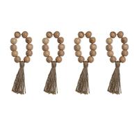 Anello portatovagliolo Home ESPRIT Naturale Juta Acacia Macramé 7,5 x 2 x 7,5