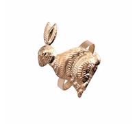 Anello portatovagliolo in metallo resistente a forma di coniglietto per cene