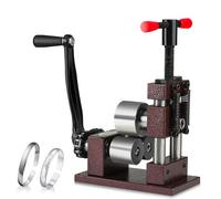 Anello Press Bender Machine, Strumento Di Formazione Del Cucchiaio, Bracciale Pressa Modetta in Metallo Regolabile Macchina Per Mulino, Acciaio Inossidabile Facile Da Usare,Rosso,iron wheel
