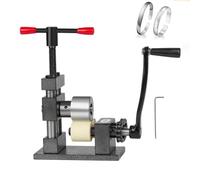 Anello Press Bender Machine, Strumento Di Formazione Del Cucchiaio, Bracciale Pressa Modetta in Metallo Regolabile Macchina Per Mulino, Acciaio Inossidabile Facile Da Usare,Grigio,rubber wheel
