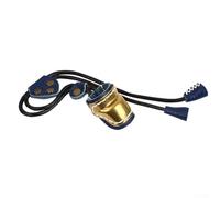 Anello protettivo in ottone per pollice con texture in pelle e corda elastica per il fidanzamento controllato del pollice (blu)