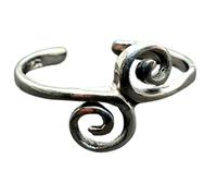 Anello punta spirale scorrimento anello midi argento sterling 925 boho etnico...