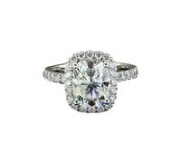 Anello quadrato alla moda rettangolare anello di fidanzamento per le donne anello di promessa per lei, 10, Rame