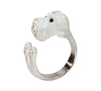 Anello regolabile con cucciolo da donna, anello aperto per le dita, per moglie, amici, colleghi, mamma, bambini, adolescenti, giovani, figlia, famiglia, nonna