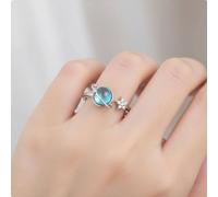 Anello Regolabile con Pianeta Anello Aperto Pianeta e Stella per Donne