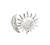 Anello Regolabile Donna, Anello In Cristallo Naturale Per Donna, Cinturino Per Pollice Regolabile A Tre Griffe Con Gemma A Taglio Rotondo, Gioiello Spirituale Fatto A Mano Con I 7 Chakra, Regalo Per