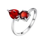 Anello Regolabile Donna Argento 925 Anelli Di Fidanzamento In Argento Con Taglio A Pera Per Lei Fedi Nuziali Con Pietre Preziose Naturali Autentiche Promessa Di Anniversario Eternità Regalo Per Don