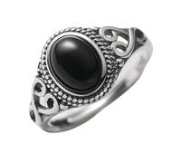 Anello Regolabile Donna Argento 925 Anelli In Pietra Turchese Naturale Per Uomo E Donna,In Argento,Con Fascia Curva Fatta A Mano,Vintage,Con Promessa Di Anniversario,Con Pietre Preziose,Regalo,Anello