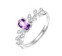 Anello Regolabile Donna Argento 925 Anello Da Donna In Argento Con Foglia Lucida Zircone Diamante Ovale Topazio Blu Anellos Di Fidanzamento Matrimonio Anniversario Cocktail Da Dito Impilabile