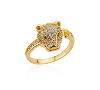 Anello Regolabile Leopardo Di Lusso Leggero Per Le Donne Alla Moda Con Gli Occhi Verdi Personalizzato Regolabile Anello Da Dito Gioielli Per Feste
