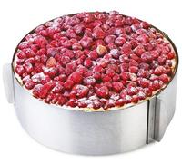 Anello Regolabile per Torte Cucina in Acciaio da 16 a 30 cm
