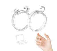 Anello regolabile per uncinetto - anello per uncinetto | anello per uncinetto a maglia | anello aperto con scatola per mamma nonna