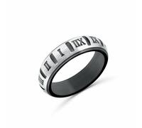 Anello Romano satinato Uomo Anellissimo acciaio 316L