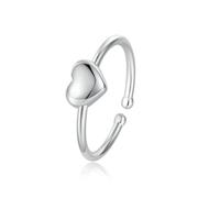 Anello Romantico A Forma Di Cuore In Argento Sterling 925 Per La Figlia Del Papà, Regalo Di Compleanno Per Mamma E Figlia.