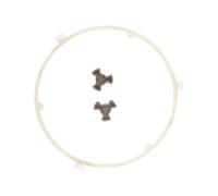 Anello rotante for piatto girevole for microonde con accoppiatore | Materiale resistente alle alte temperature, facile da pulire e mantenere, compatibile con Whirlpool,