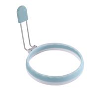 Anello rotondo da 4 pollici -chef rivestito senza richiamo realizzato in silicone in qualità alimentare, anelli di per arrostire uova e fritti fritti, forma del pancake per la colazione