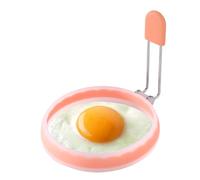 Anello rotondo da 4 pollici -chef rivestito senza richiamo realizzato in silicone in qualità alimentare, anelli di per arrostire uova e fritti fritti, forma del pancake per la colazione