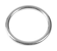 Anello rotondo saldato in acciaio inossidabile Circolo lucido per gli animali da yoga che immerge rocce arrampicata 304 argento inossidabile 6*25mm (06040 Diametro del filo 6mm* Diametro interno 40mm)