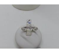 ANELLO SANTO ROSARIO IN ARGENTO 925 RODIATO CON ZIRCONI INCASTONATI