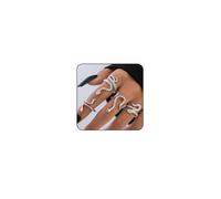 Anello serpente nero regolabile in oro anelli serpente per le donne argento serpente anello set anelli gotici gioielli serpente oro per le donne accessori serpente animale rettile serpente punk anelli