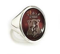 Anello Sigillo Nobiliare Araldico Stemma di Famiglia Personalizzato