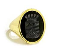 Anello Sigillo Nobiliare Araldico Stemma di Famiglia Personalizzato