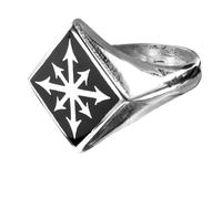 Anello Signet Chaos Alchemy Gothic - Nuovo Di Zecca