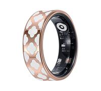 Anello Taglia 12 Modello Ursa Motivo Geometrico e Custodia di Ricarica