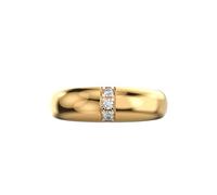 Anello solitario in argento sterling 925 con orizzonte di ossidiana | placcato oro | con moissanite, anelli di lusso fatti a mano di forma rotonda per donna | LKJR_0018