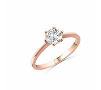 Anello solitario ramato donna Anellissimo argento 925 con zircone