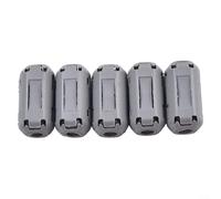 Anello soppressore del rumore con nucleo in ferrite da 5 mm per ridurre le interferenze per cavi USB, telefono, coassiale, audio e video, 2 o 5 pezzi (5 pezzi)