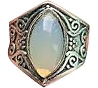Anello Stile Gemma Braccialetto Tailandese Argento Punk Vintage Anelli Naturali esagerati Anelli per Il Pollice da Donna Durability