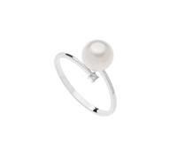 Anello STORIA DI LUCE PERLA ORO DIAMANTI ANP393 Comete Donna