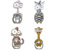 Anello Supporto Smartphone,4 Pezzi Finger Grip holder stand Anello Universale Supporto ad Anello da Dita Girevole a 360°Per Smartphone, Tablet Cellulare