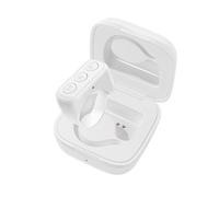 Anello telecomando Bluetooth compatibile con Android e iOS, per girare pagina e scattare selfie senza usare le mani, controller wireless bianco