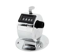 Anello tenuto in mano in acciaio inossidabile da tavolo a 4 cifre contatore clicker contatore tono argento relè elettrici industriali