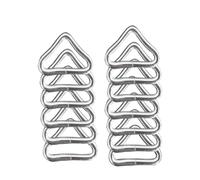 Anello Triangolo In Acciaio - Morsetto Per Tappeto A Salto, Fissaggio Del Trampolino | Set Di Clip Primavera Alla Ruggine Di 10 Per Il Parco Giochi All'Aperto, Di Fissaggio A Terra Per Un Usa