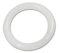 Anello Tubolare per Scorritenda in Moplen Pieno Bianco 30X40 mm conf. 100 Pz