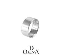 ANELLO UNISEX IN ARGENTO 925 FASCIA LISCIA LUCIDA, PERSONALIZZABILE