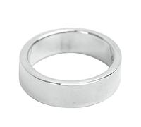 Anello Uomo Argento 925 Vero, Funky Rings Argento Taglia 20 Anello in Argento Lucido Largo 7,5 mm Idee Regalo Uomo Compleanno