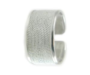 Anello Uomo Fascia Regolabile Argento Filigrana Sarda - Filu & Trama