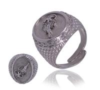 Anello Uomo LORENZ LZ026 Argento 925% Medusa Misura 17