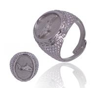 Anello Uomo LORENZ LZ027 Argento 925% Squalo Misura 17