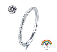 Anello Veretta Girodito Crystal in argento 925 rodiato - Rainbow Collection